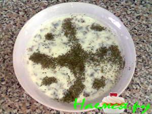 Довга с рисом и зеленью