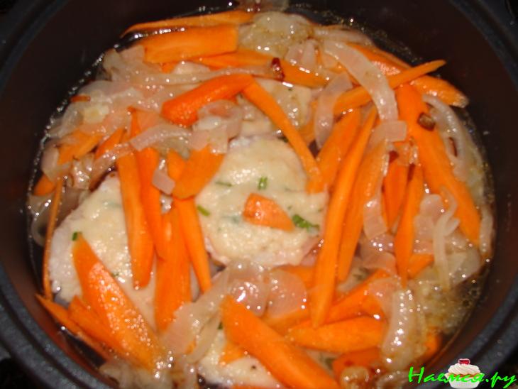 Фаршированная рыба (треска)