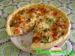 Сливочный пирог с брокколи