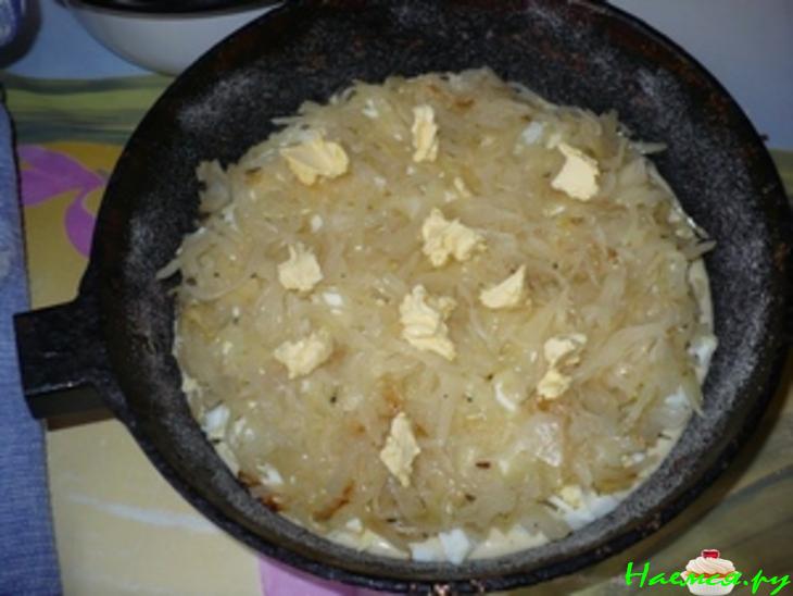 Пирог с капустой "Нежность" (заливной) Пирог с капустой "Нежность" (заливной)