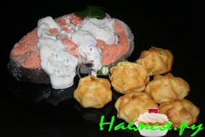 Отварная семга с картофелем