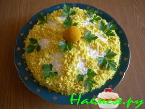 Салат "Нежность" с овощами и куркумой