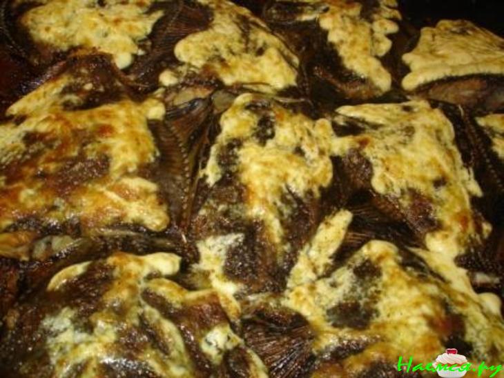 Камбала запеченная