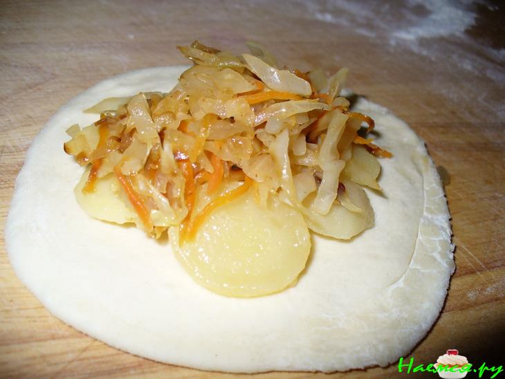Пирожки печеные с Капустой и Картошкой