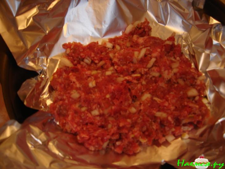 Рулетик из фарша-вариант