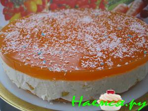 Персиковый торт - суфле