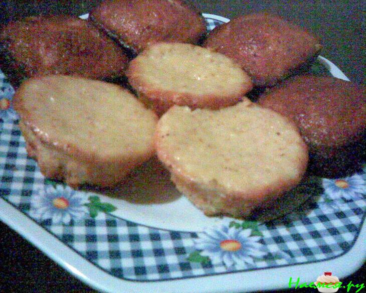 Творожные кексы (маффины) с ванильным пудингом