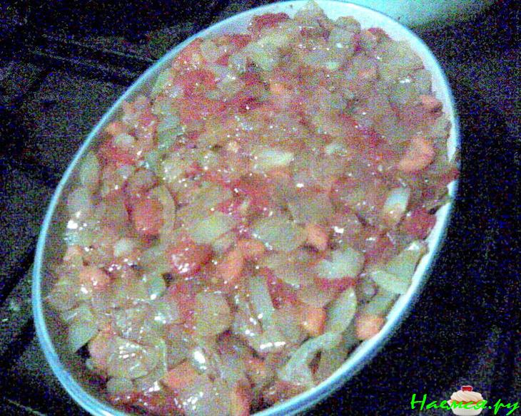 Зубатка со спаржевой фасолью