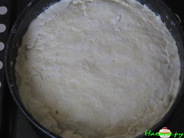 Пирог с сыром и грибами