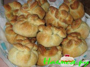 Мешочки с мясом и яйцом