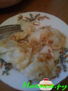 Вареники "донские" с квашеной капустой и картофелем Вареники "донские" с квашеной капустой и картофелем