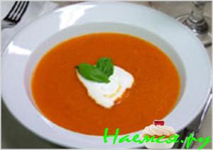 Супчик-пюре из сладкого красного перца