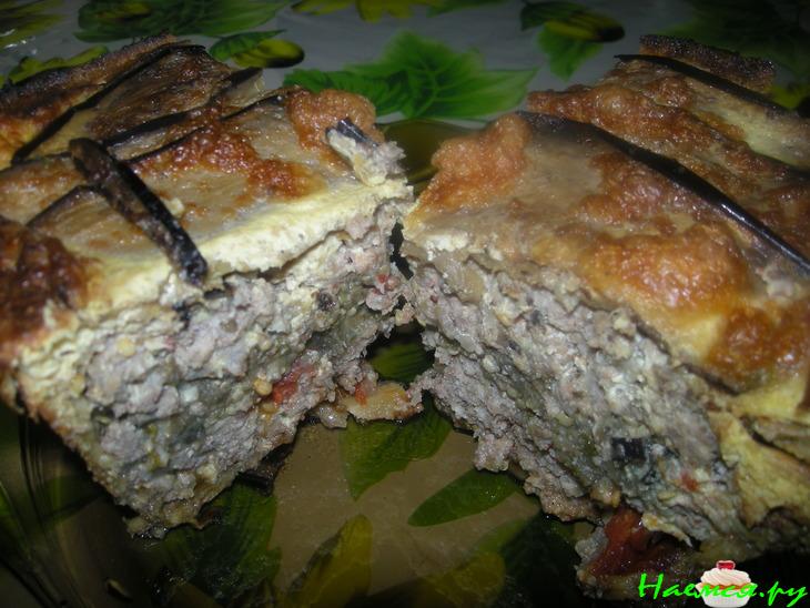 Мусака с фаршем и сыром