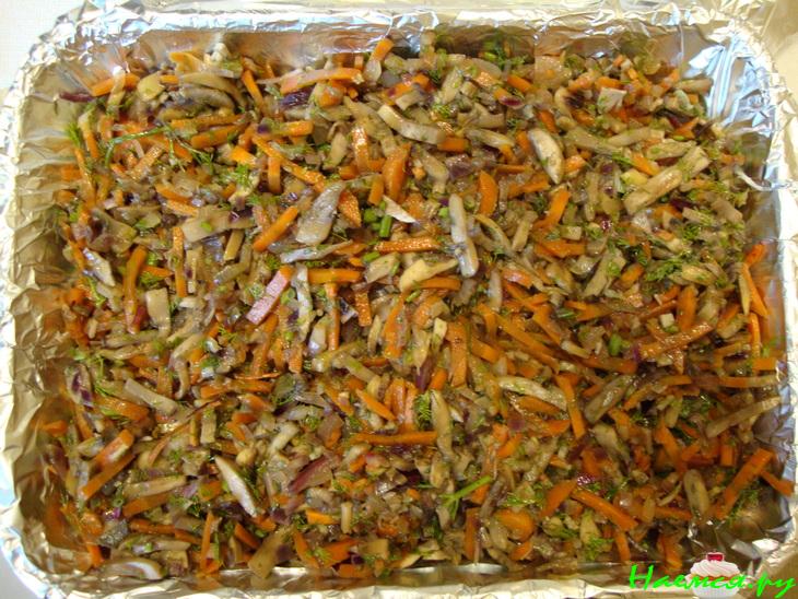 Пикантная форель с грибами,мятой и имбирно-лимонным соусом Пикантная форель с грибами,мятой и имбирно-лимонным соусом