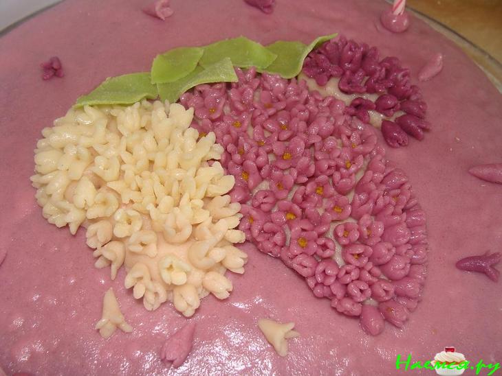 Сиреневый торт для любимой сестрёнки!