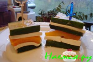 Закуска с болгарским перцем и брынзой