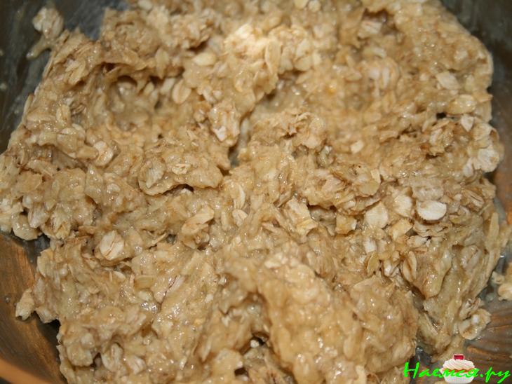 Овсяная запеканка с яблоками