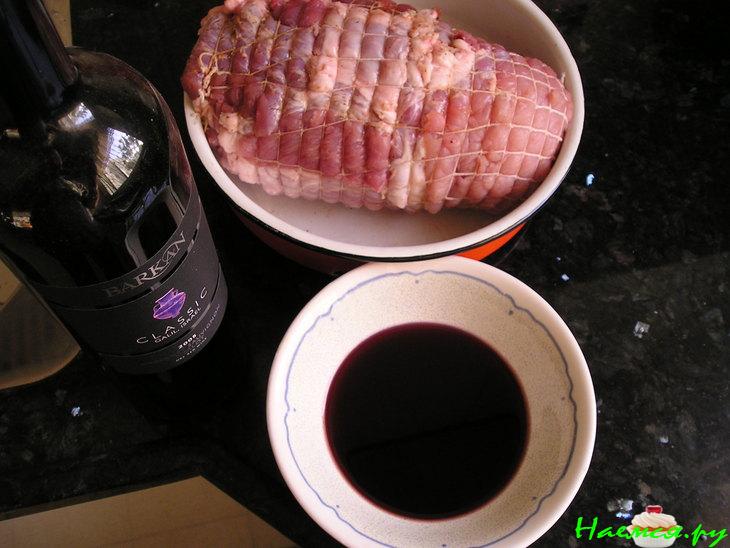 Свинина в сетке