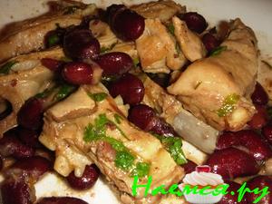 Бараньи ребрышки с фасолью