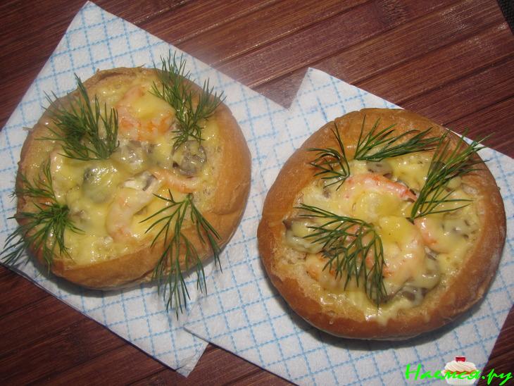 Булочки с креветками Булочки с креветками