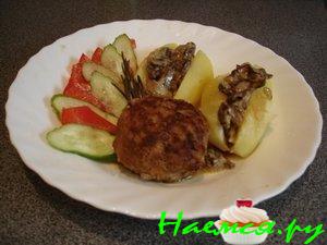 Зразы пикантные с розмарином и гарниром Зразы пикантные с розмарином и гарниром