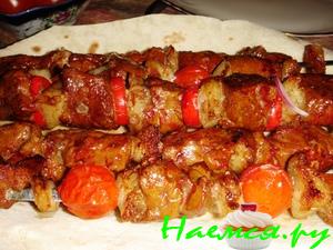 Шашлык из печени