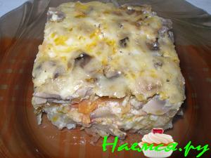 Картофельно-грибная запеканка