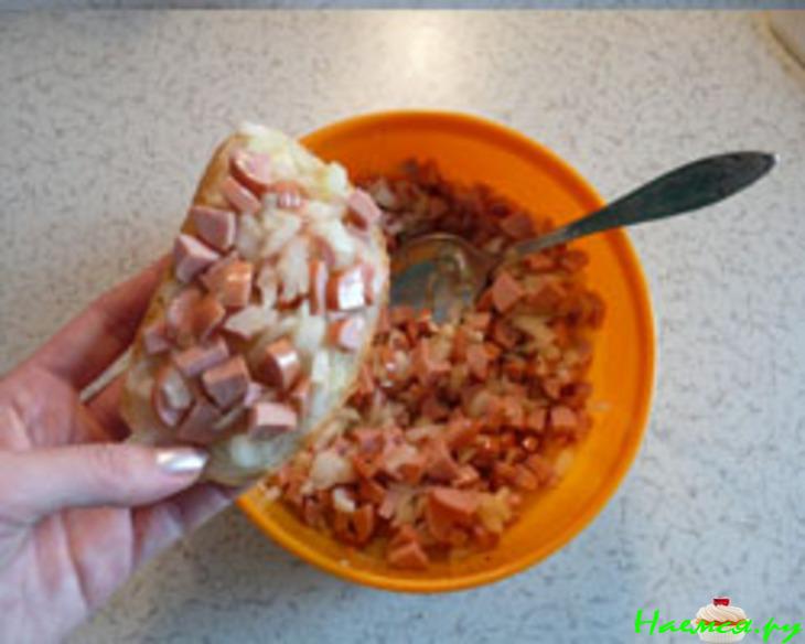 Быстрая пицца с сосистками