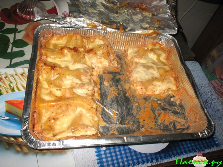 Лазанья овощная с грибами