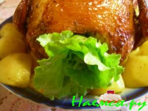 Курица на вертеле