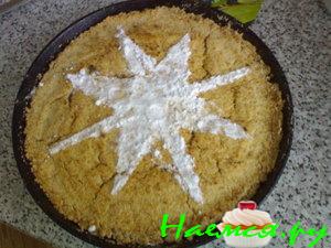 Постный песочный пирог с апельсином