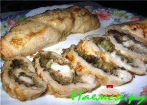 Крученики из индюшачьей грудки