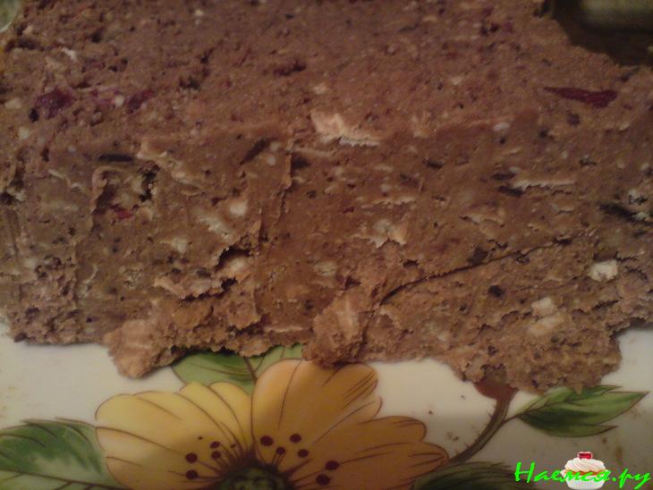 Сладкая колбаса с творожным сырком