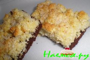 Двухслойное кокосовое печенье