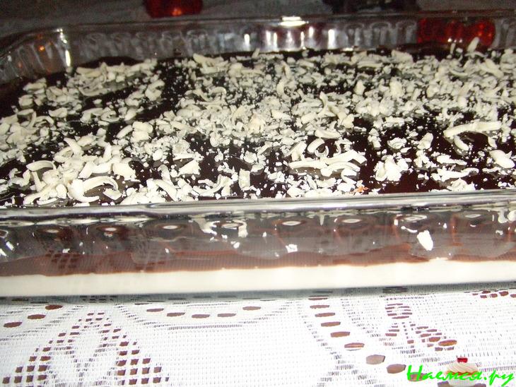 Молочно-шоколадный десерт (мухаллеби)