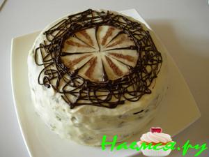"Белое на черном или черное на белом". Торт