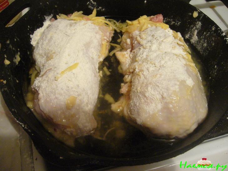 Окорочка, фаршированные сыром