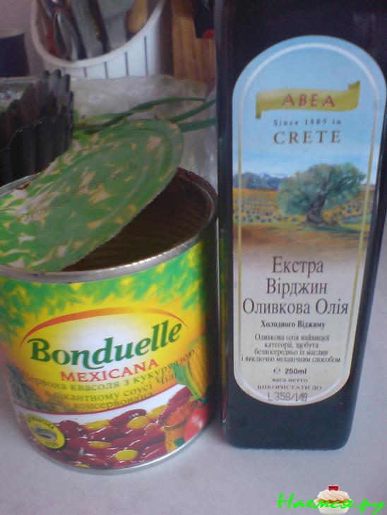 Салат "Огородно-морской коктейль" Салат "Огородно-морской коктейль"