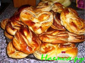 Плюшки с сахаром