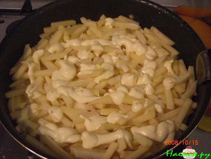 Рыба запеченная под картошкой - ужин по-быстрому