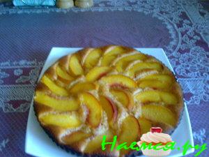 Пирог персиковый