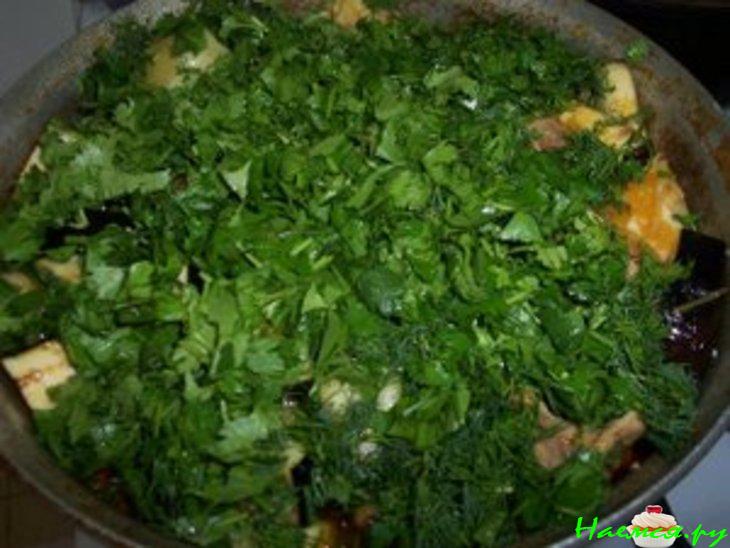 Индюшатина (красное мясо) с овощами