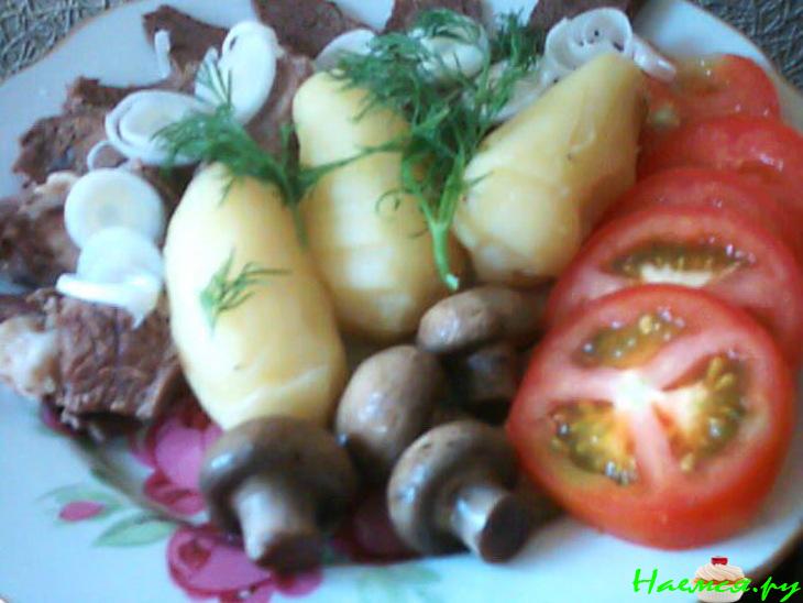 Говядина отварная