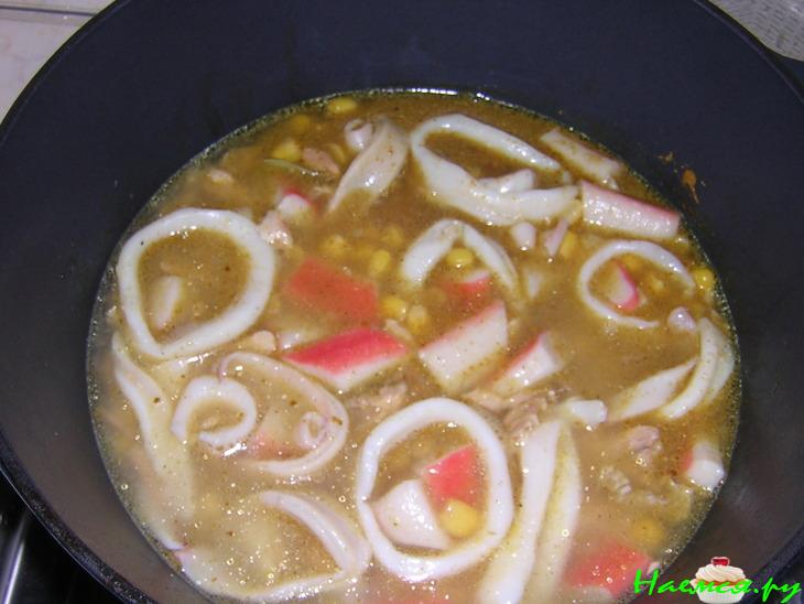 Морской плов