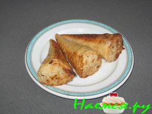 "Рыбные хвостики" в вафельном стаканчике