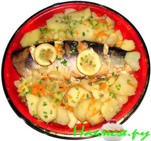 Рыбка в картофельном "море" Рыбка в картофельном "море"