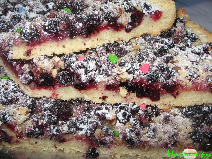 Торт-пирог со смородиной 