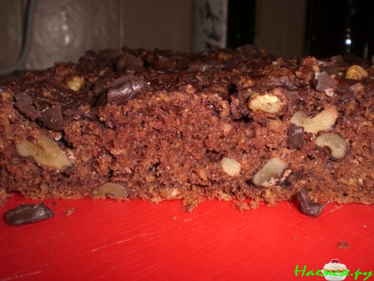 Овсяный пирог брауни  