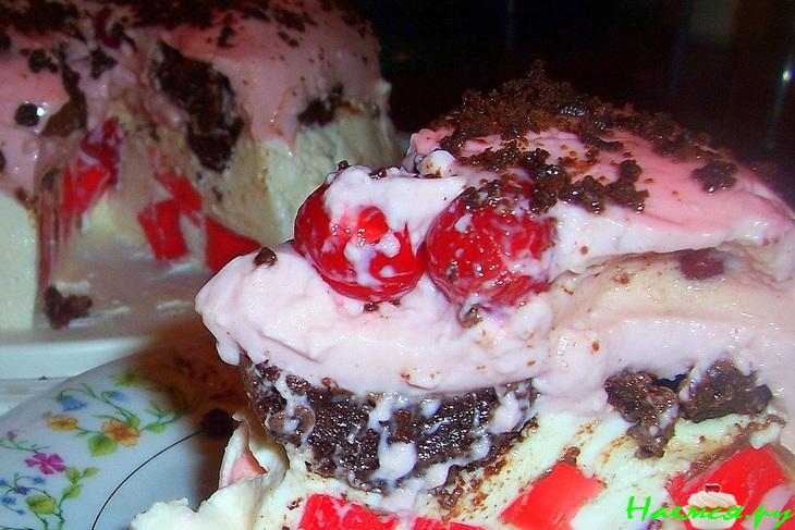 Желейный тортик с брауни