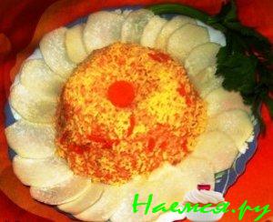 Морковный салат "Неудавшаяся ромашка"